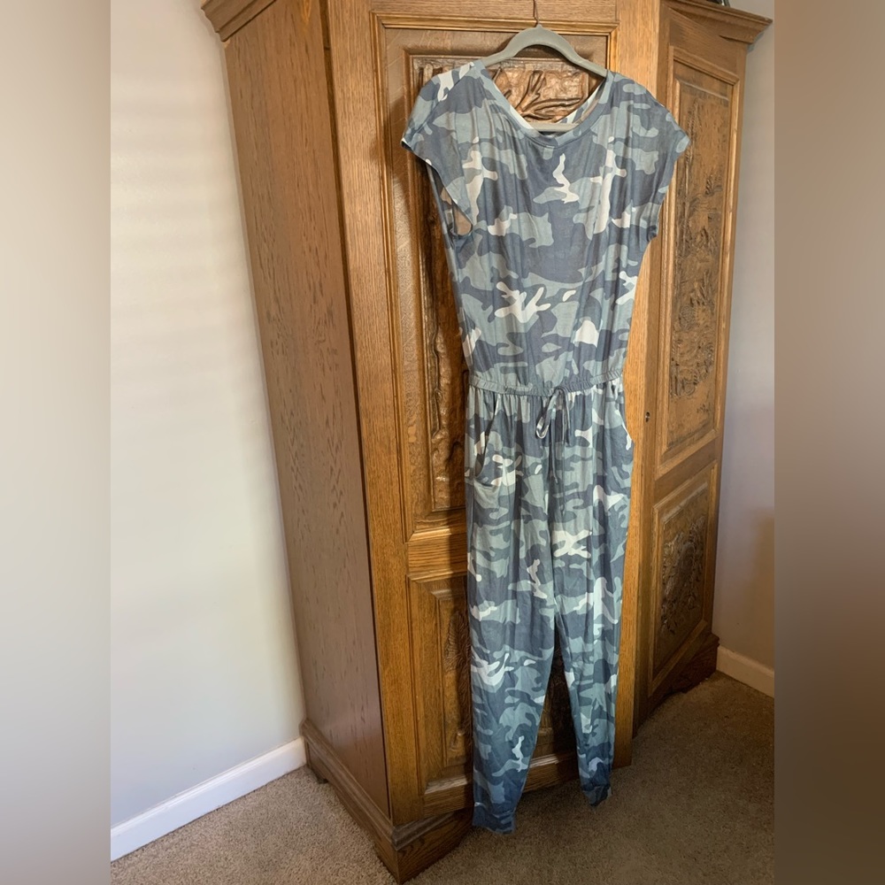 Camo Blue Romper